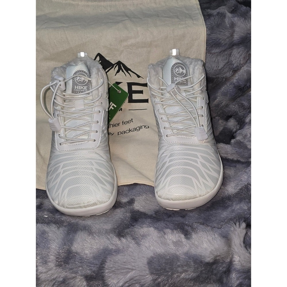NWT Hike Footwear Lorax Winter Boot‎ White Faux Fur Lined Barefoot Women 6 EU 36 - Picture 2 of 8